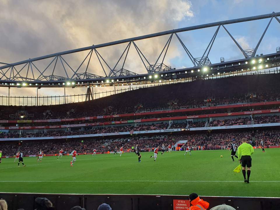 Emirates Stadium: Arsenal v. Newcastle Utd.